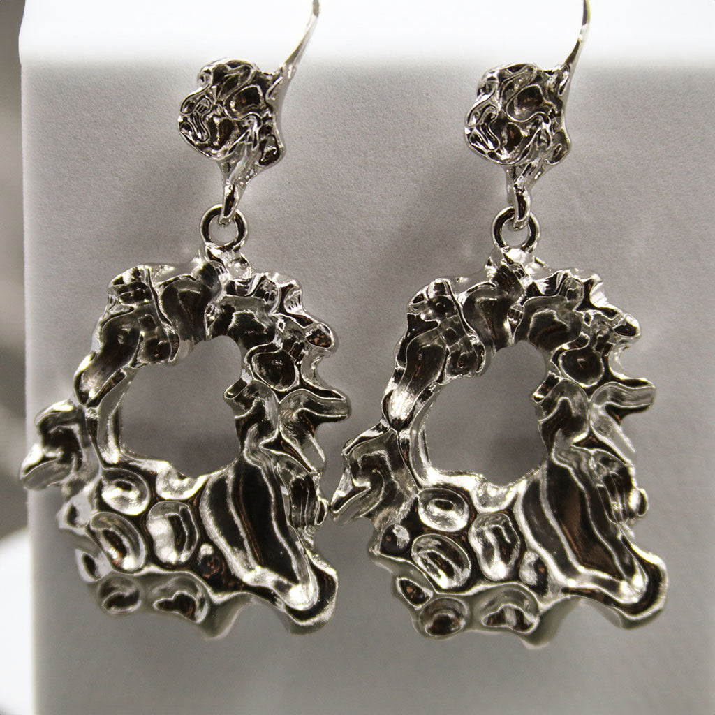 Aretes Hoja de Plata ARE-P-H005