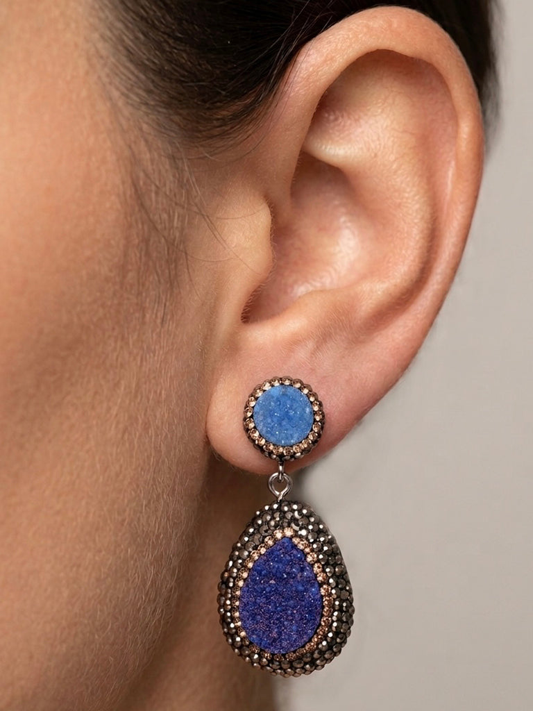 Aretes Azules ARE-C-H0114