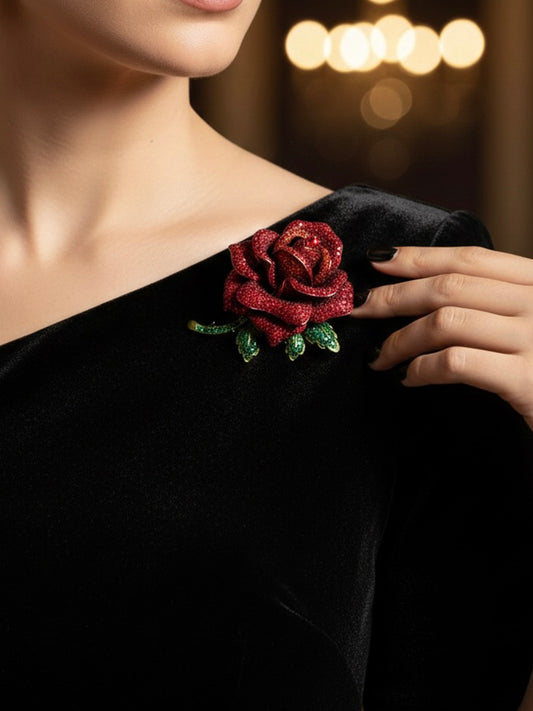 Broche Rose BRO-B-032